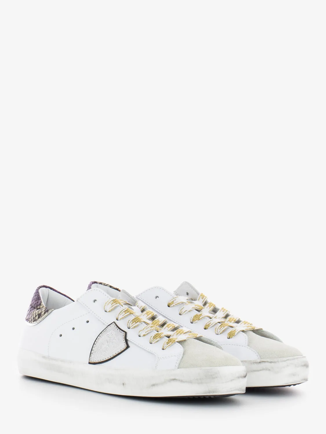 Prsx Veau animalier white / ivory /brown / silver / black