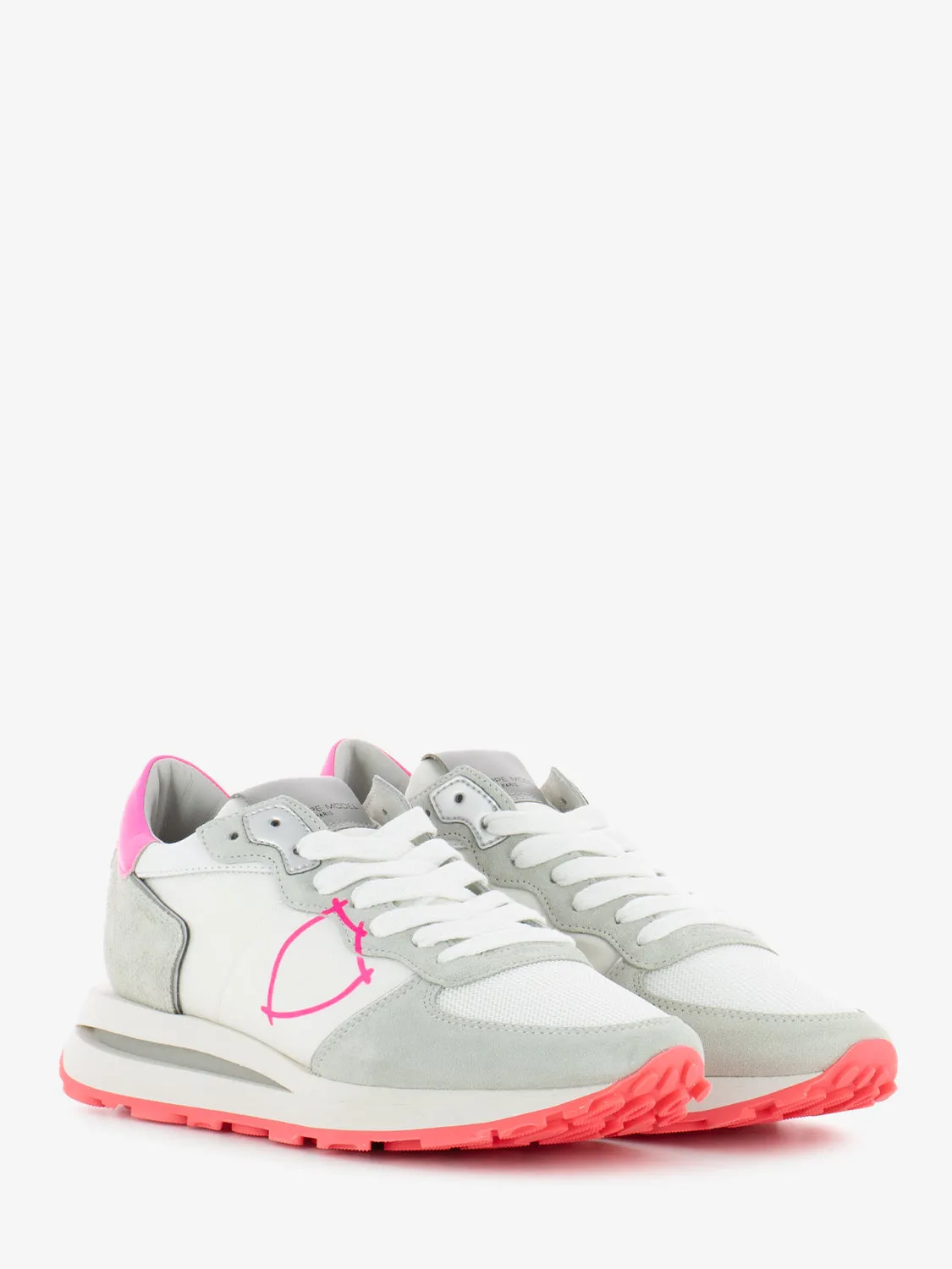 Tropez Haute low woman bianco / fuxia