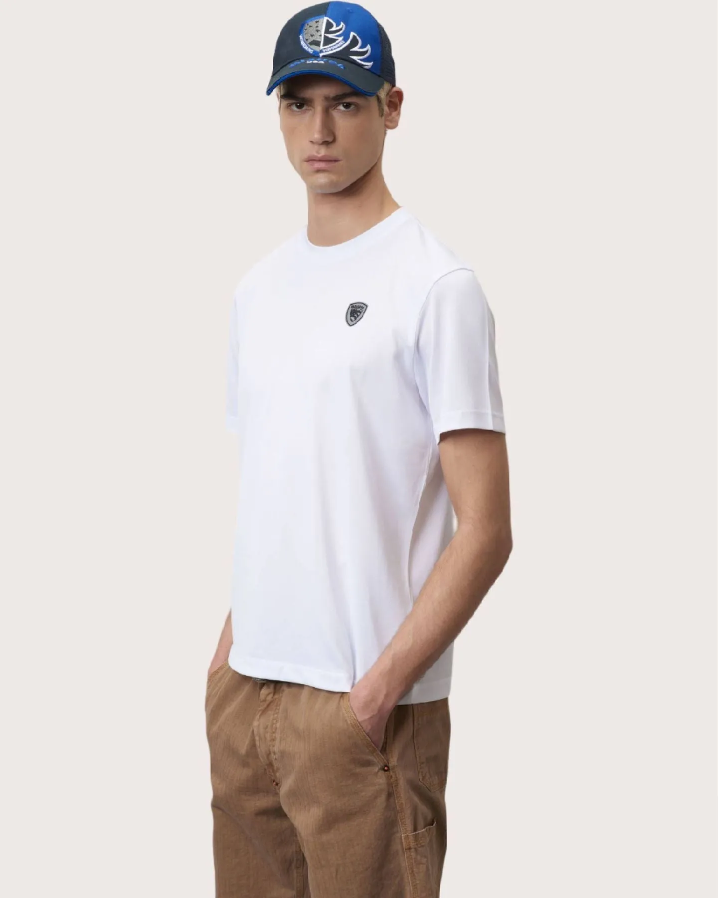 Blauer T-Shirt mini logo