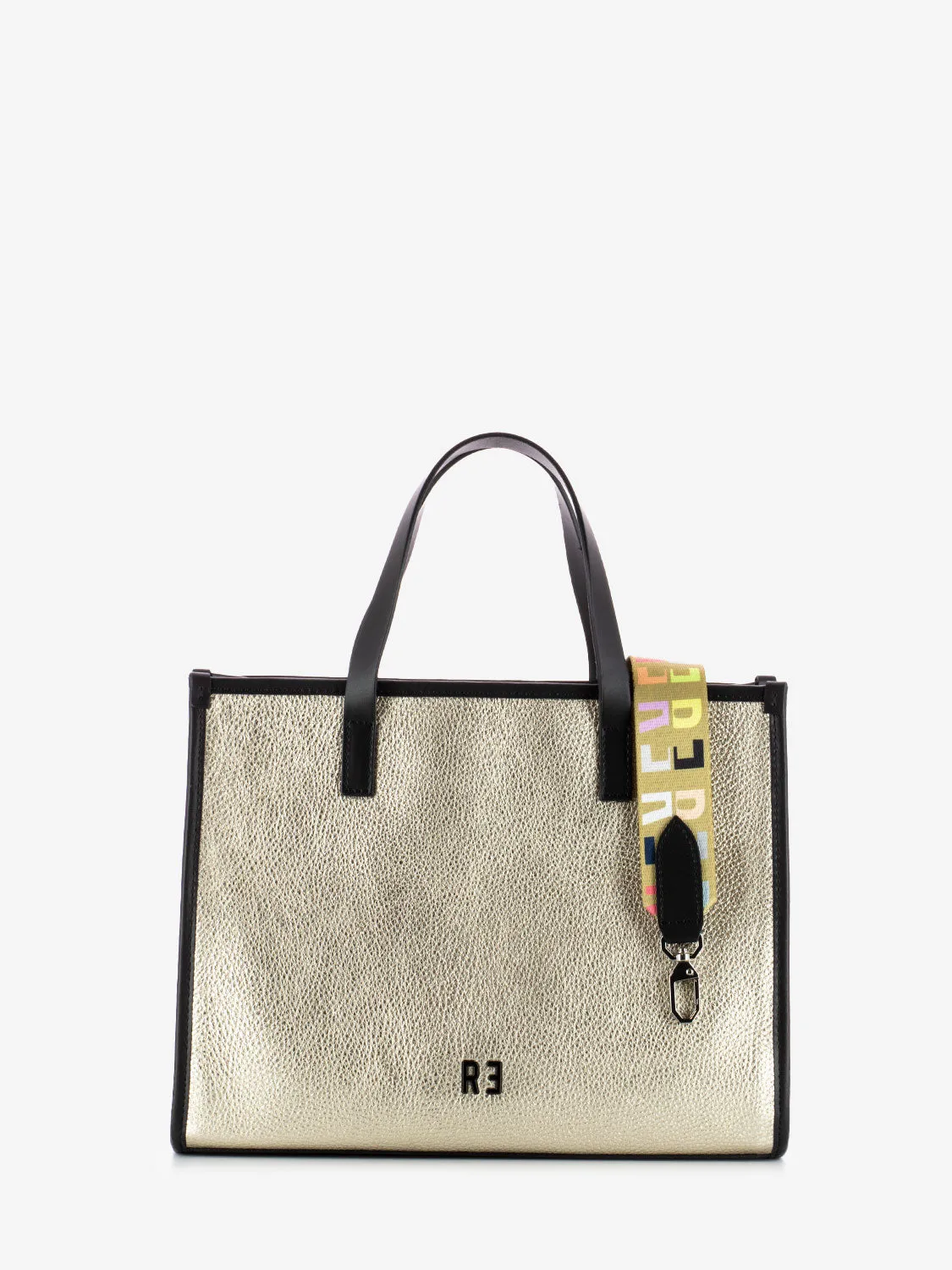 Borsa Astra M dollaro oro laminato