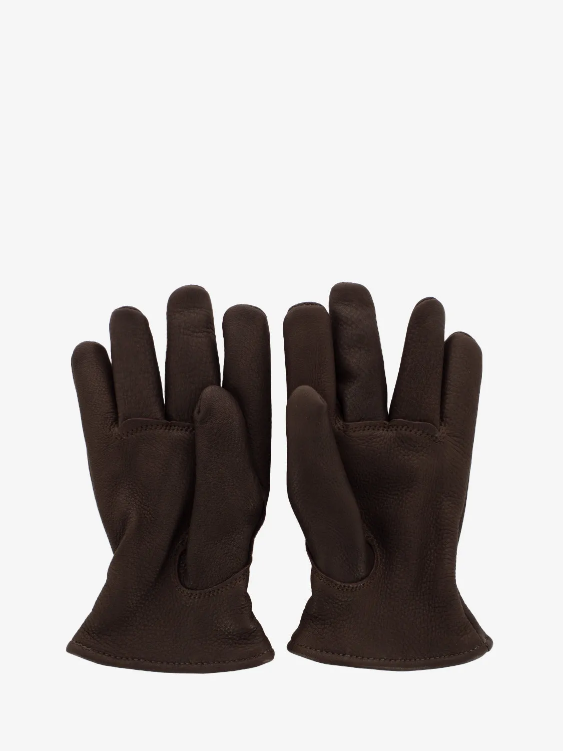 Guanti lined buckskin brown