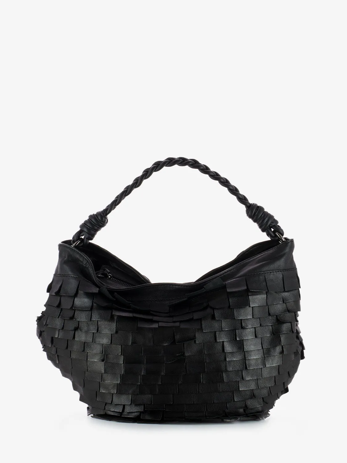 Borsa a spalla Peacock nero