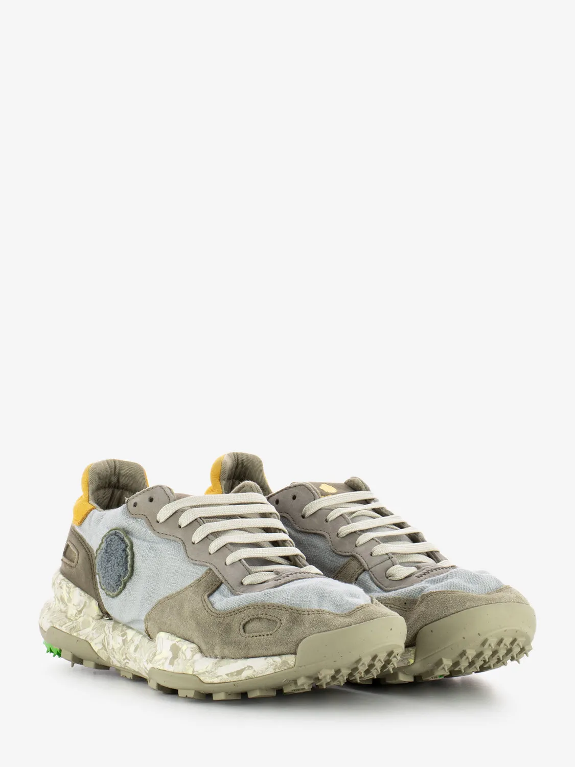 Sneakers Chacrona linen concrete grey