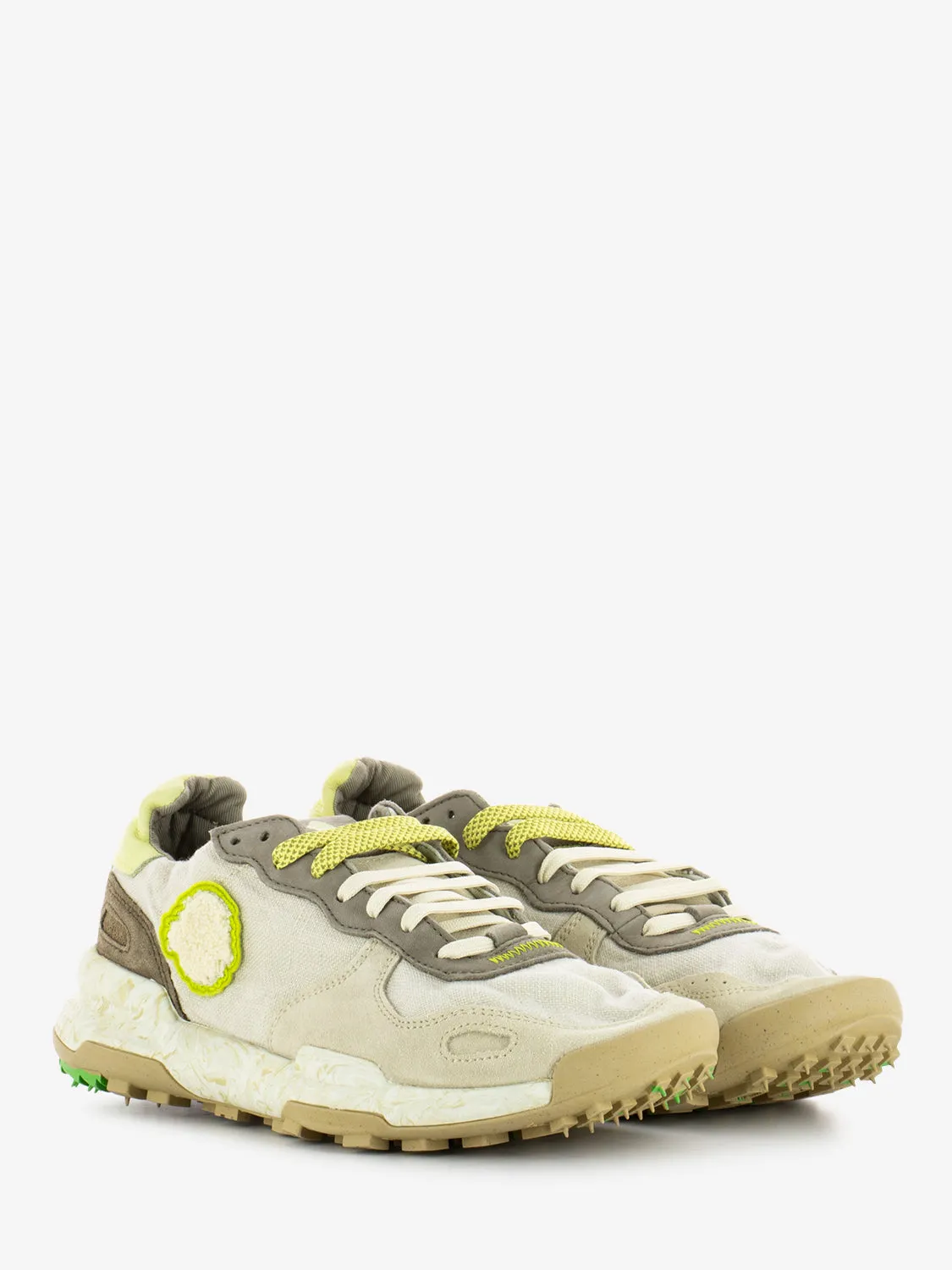 Sneakers Chacrona linen faded cream