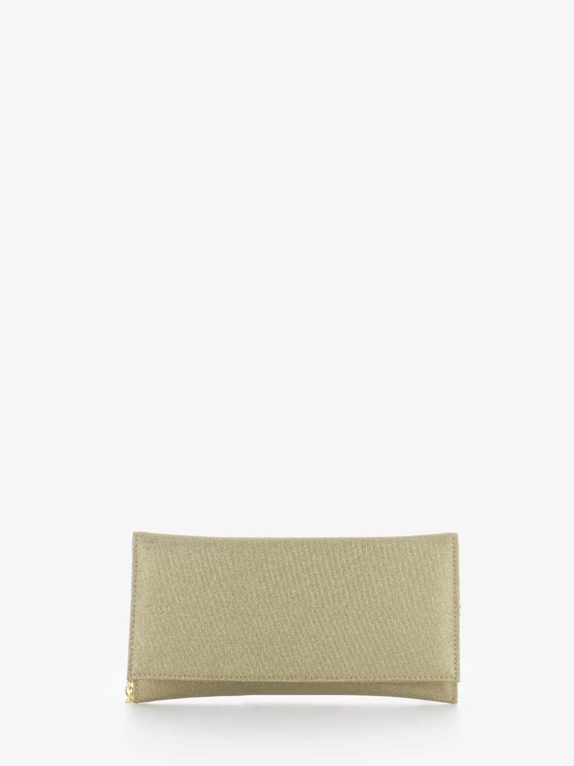 Pochette mesh glitter platino