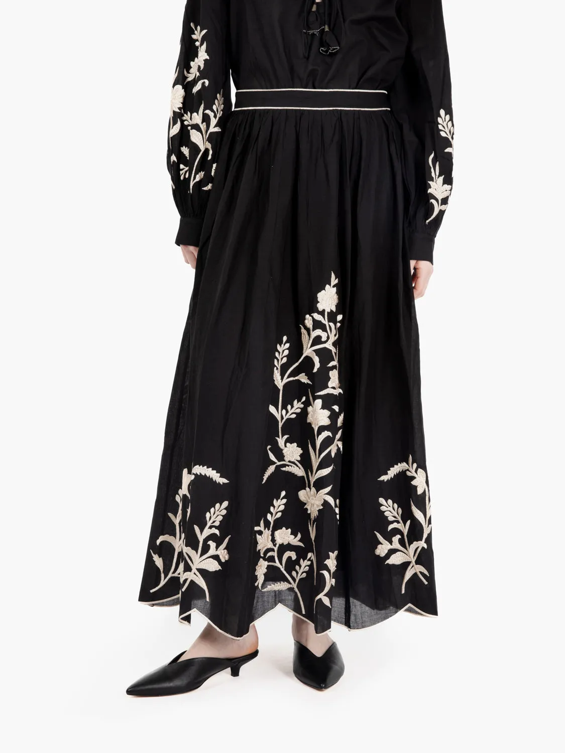 Gonna lunga Estepona nero