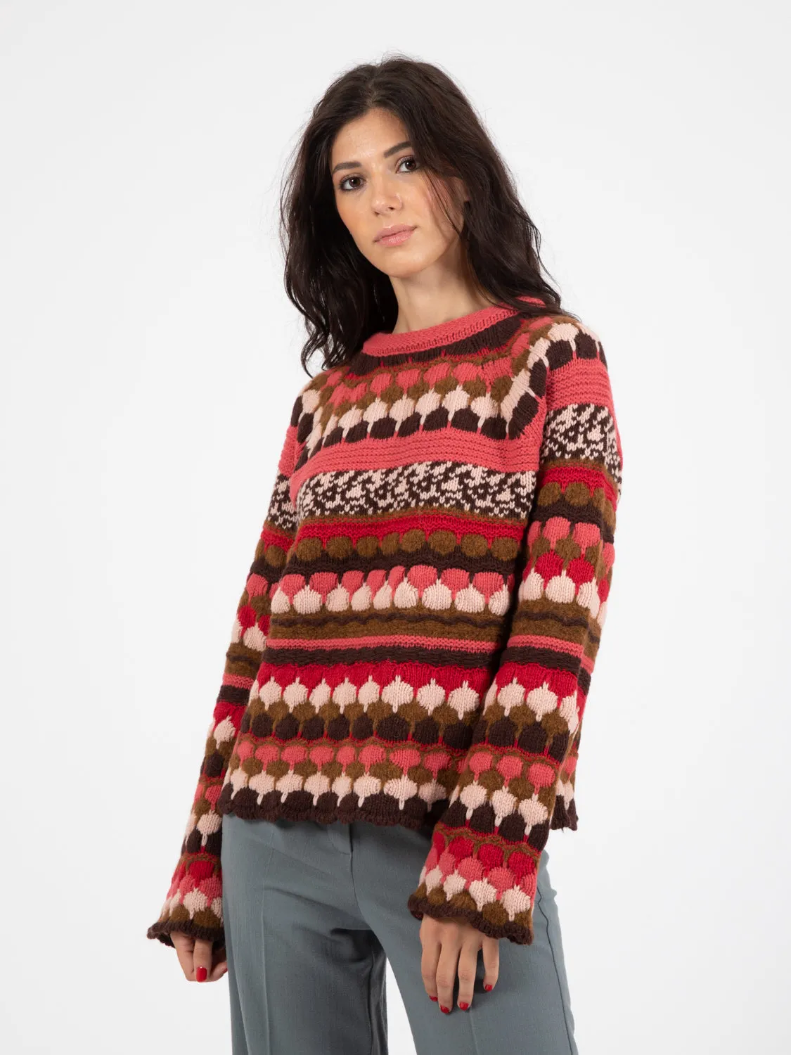 Maglione Monday jaquard multicolor