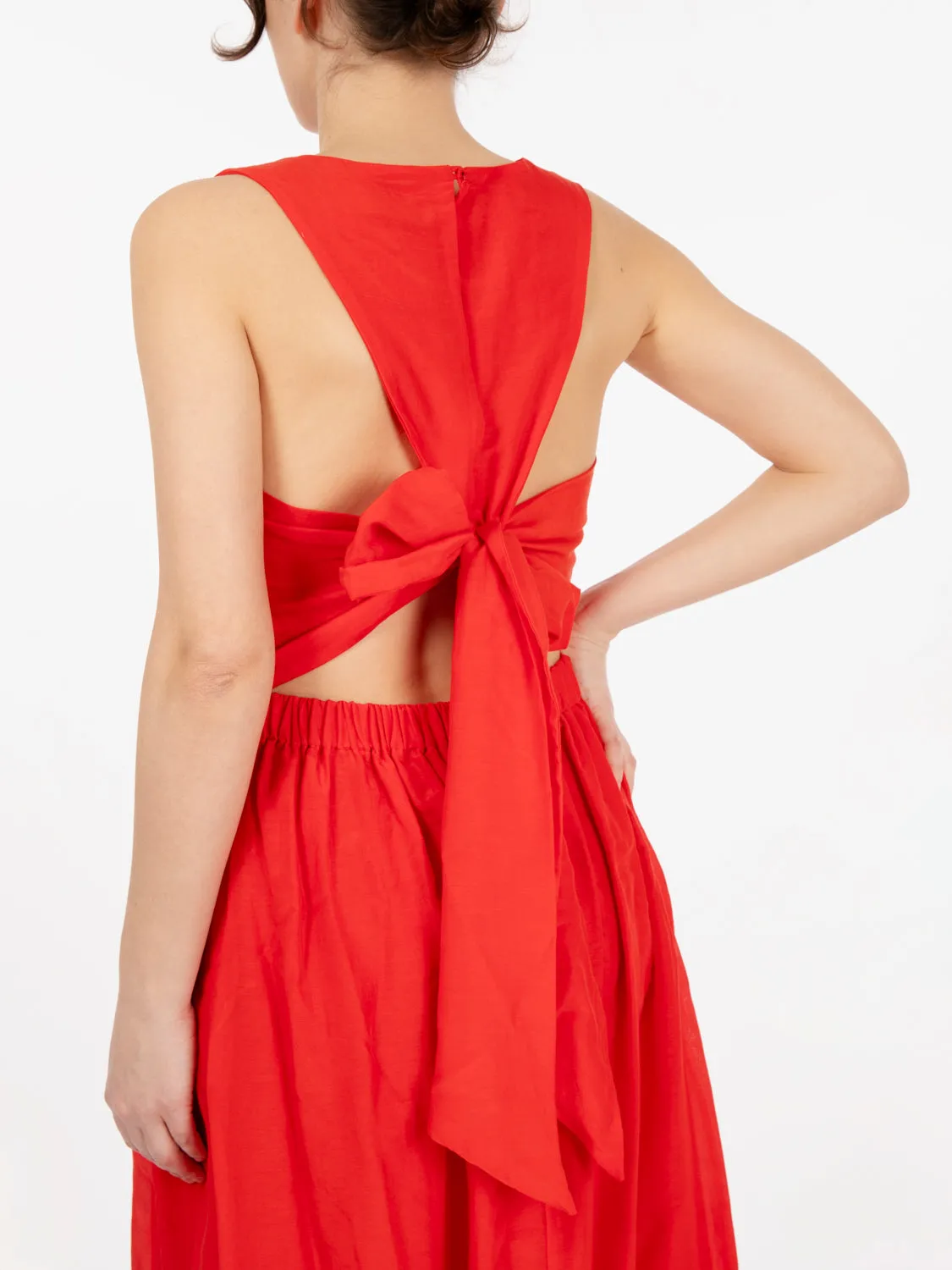 Abito lungo Annabella rosso