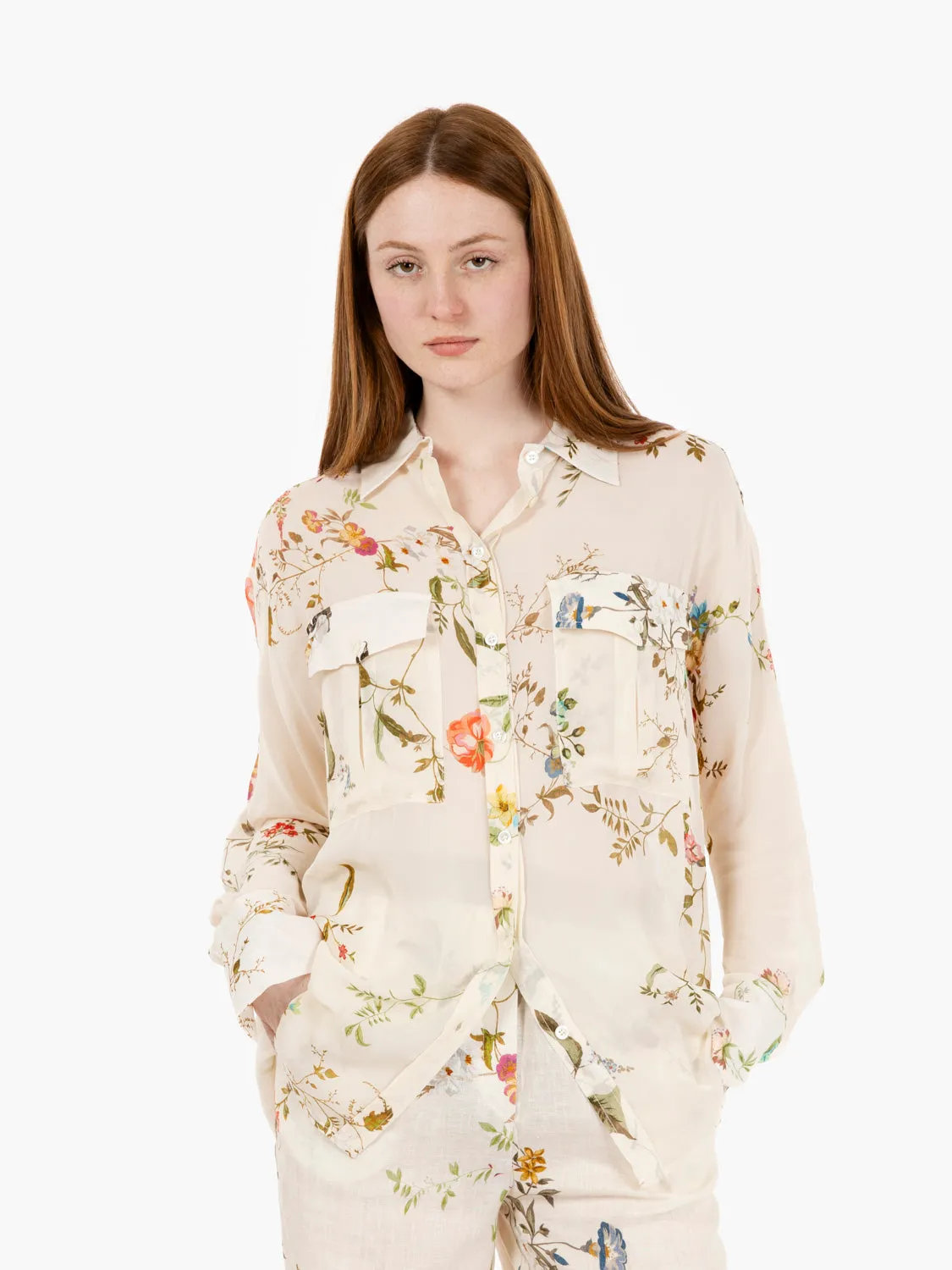 Camicia Tiffany fantasia floreale