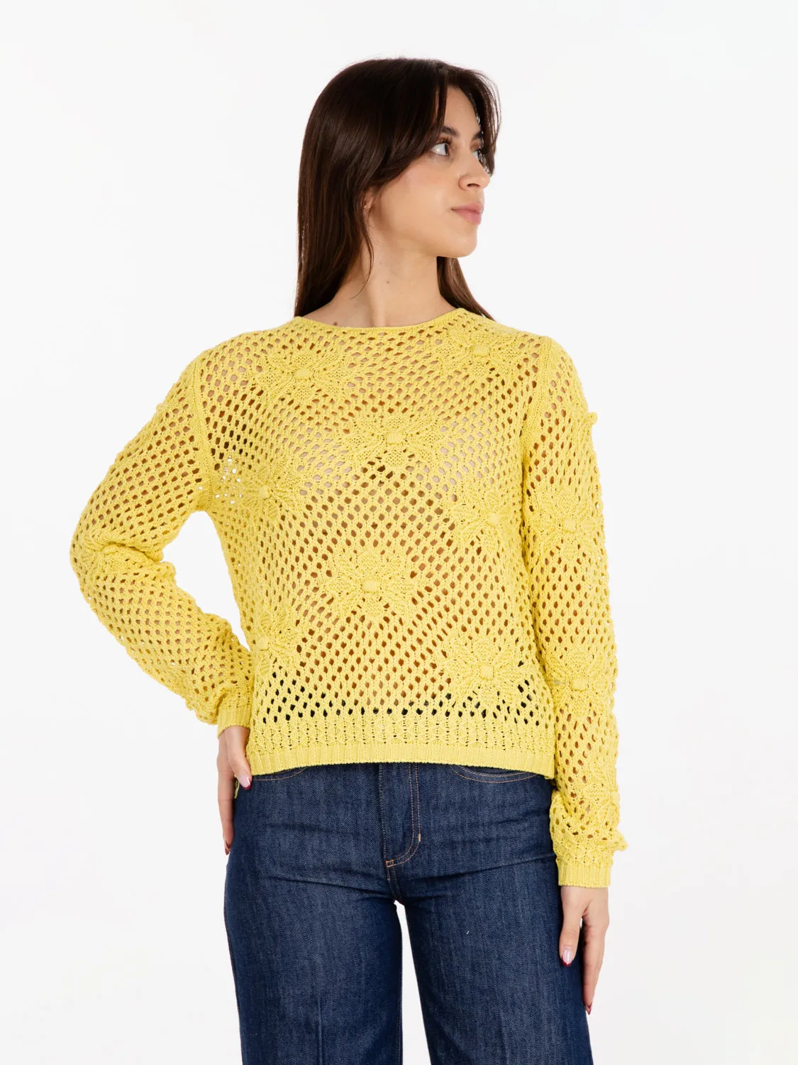 Maglia Natasha uncinetto lemon ice cream