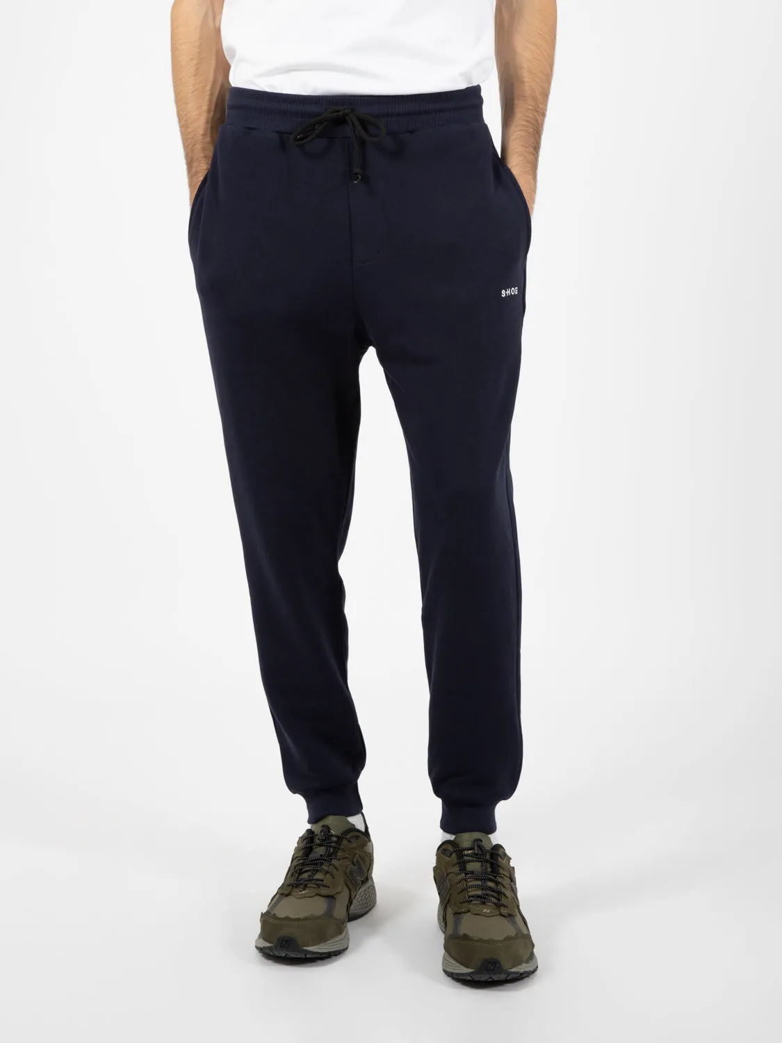 Pantalone jogger in felpa navy