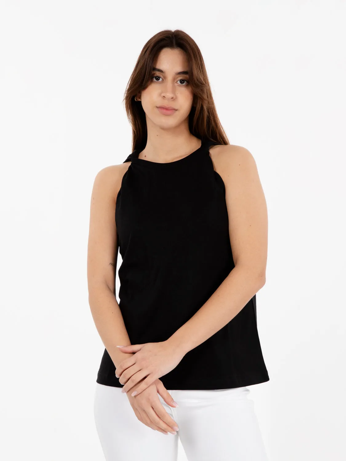 Canotta dettaglio nodo nero