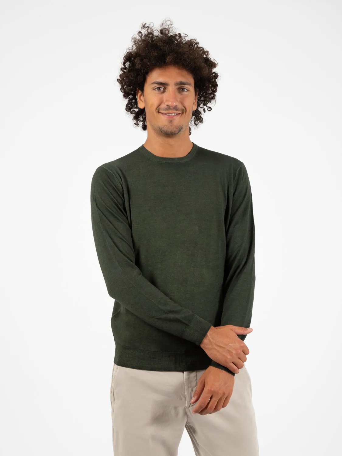 Maglione leggero girocollo militare