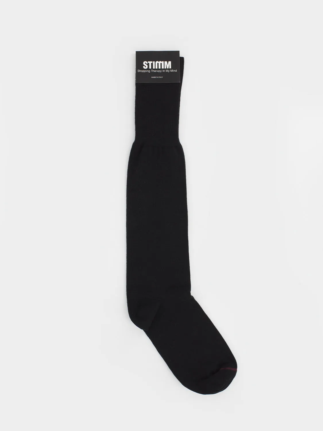 Calzini lunghi neri in cotone