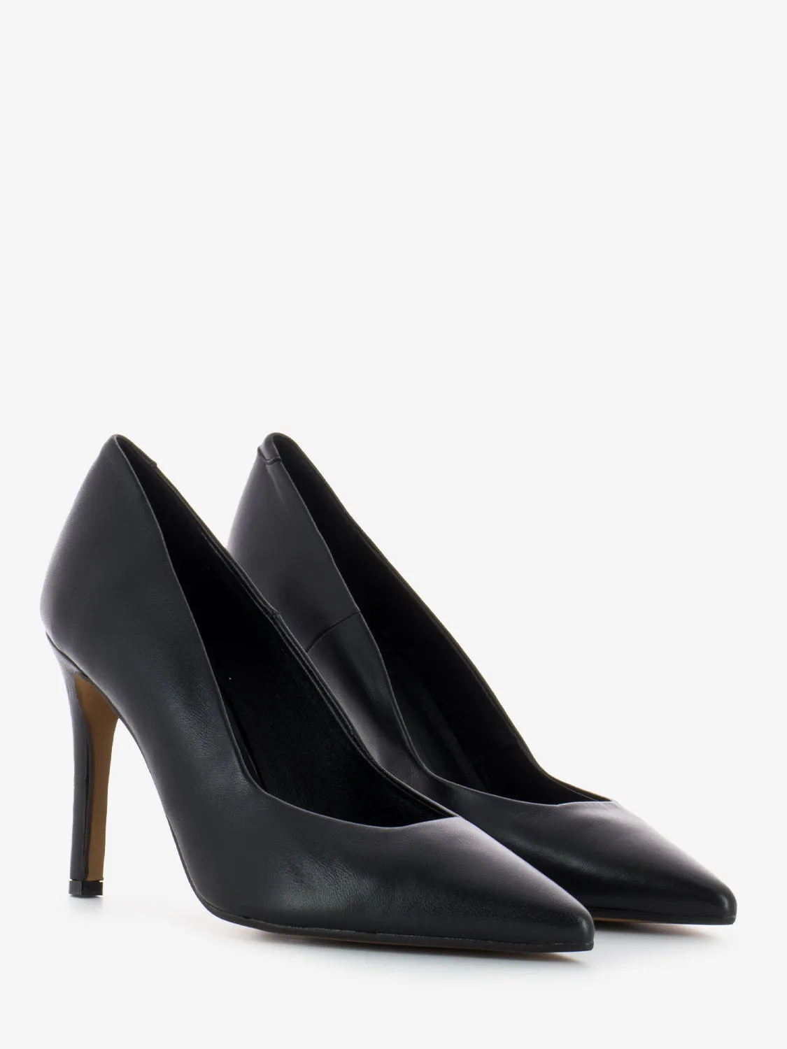 Décolleté a punta nappa nero