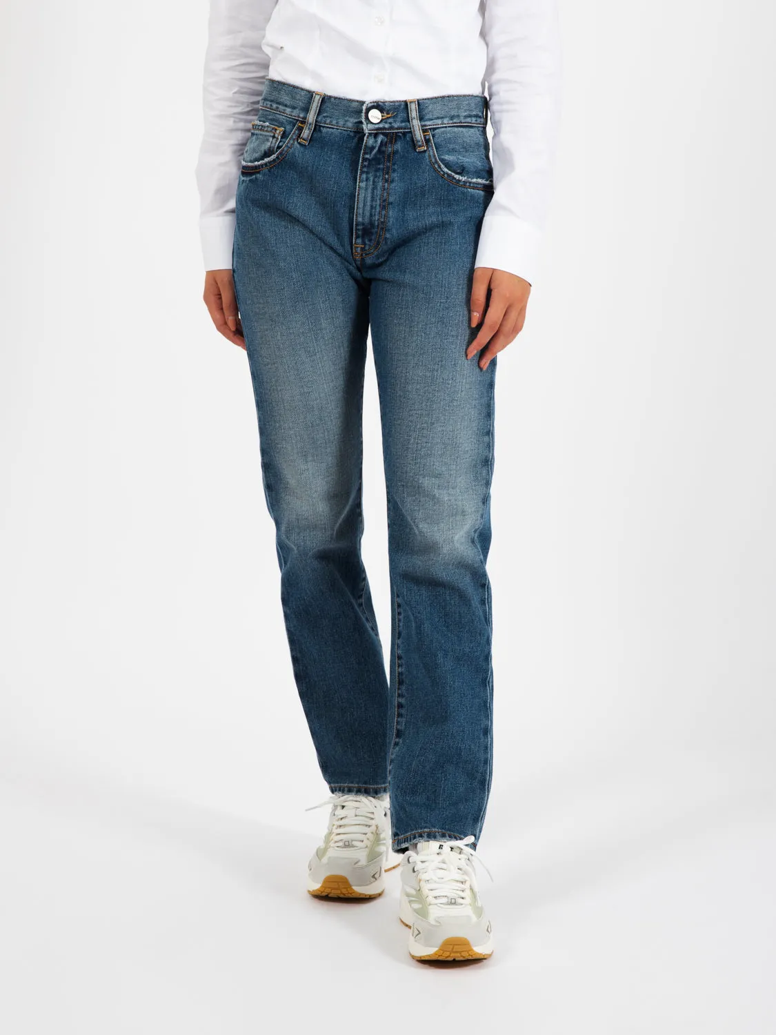 Jeans dritto America blu medio chiaro