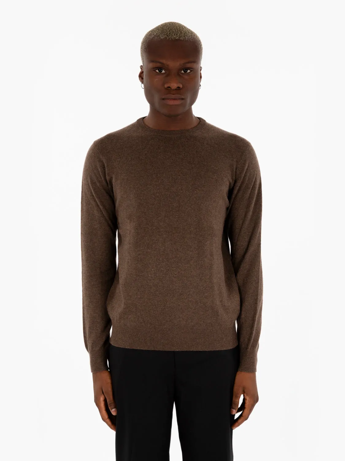 Maglione misto cashmere visone