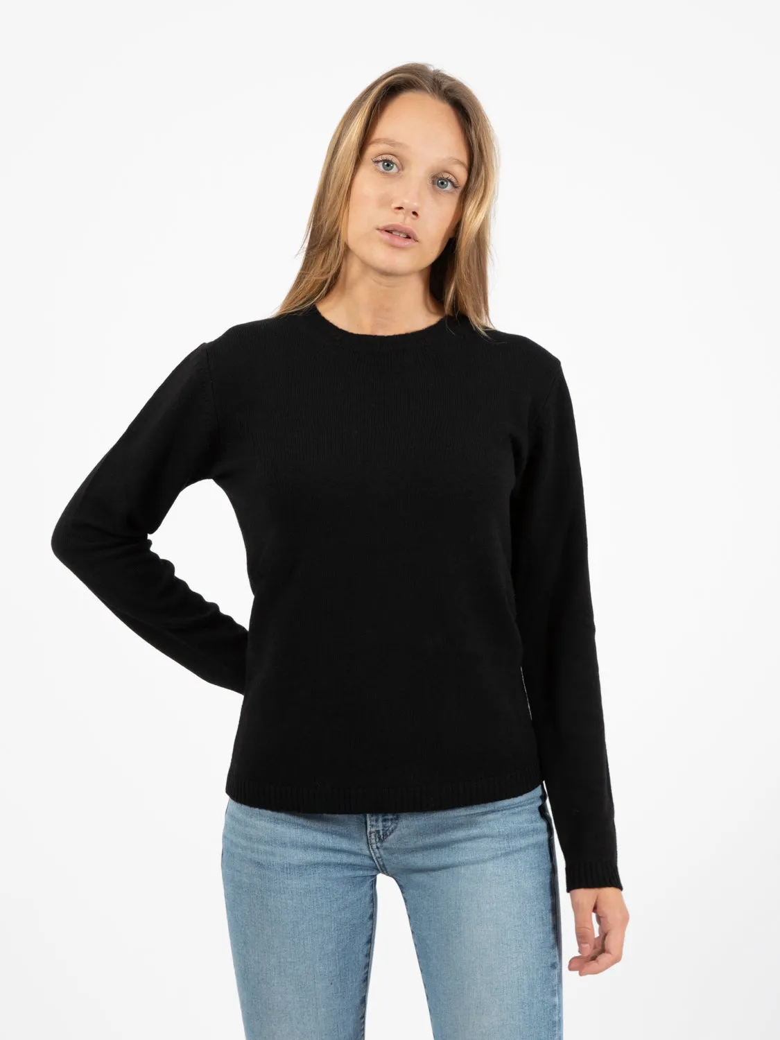 Maglione scollo rotondo nero