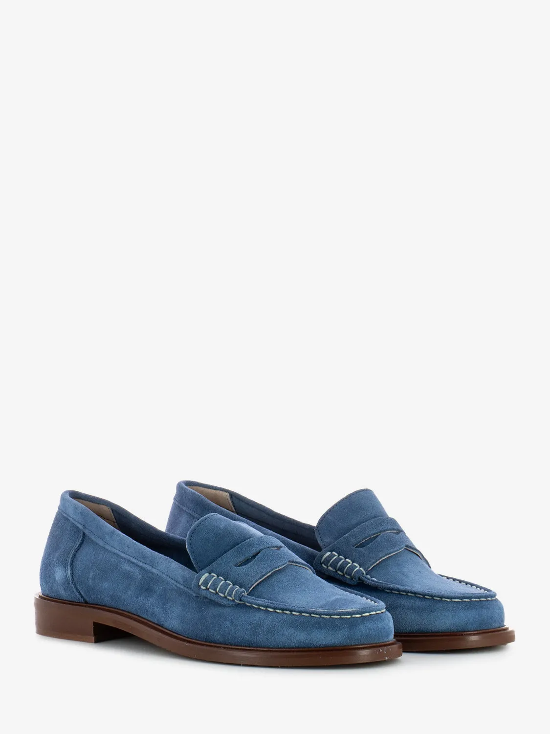 Mocassini Elsa in suede jeans