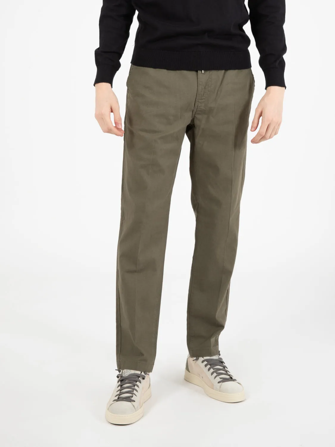 Pantalaccio misto lino sottobosco