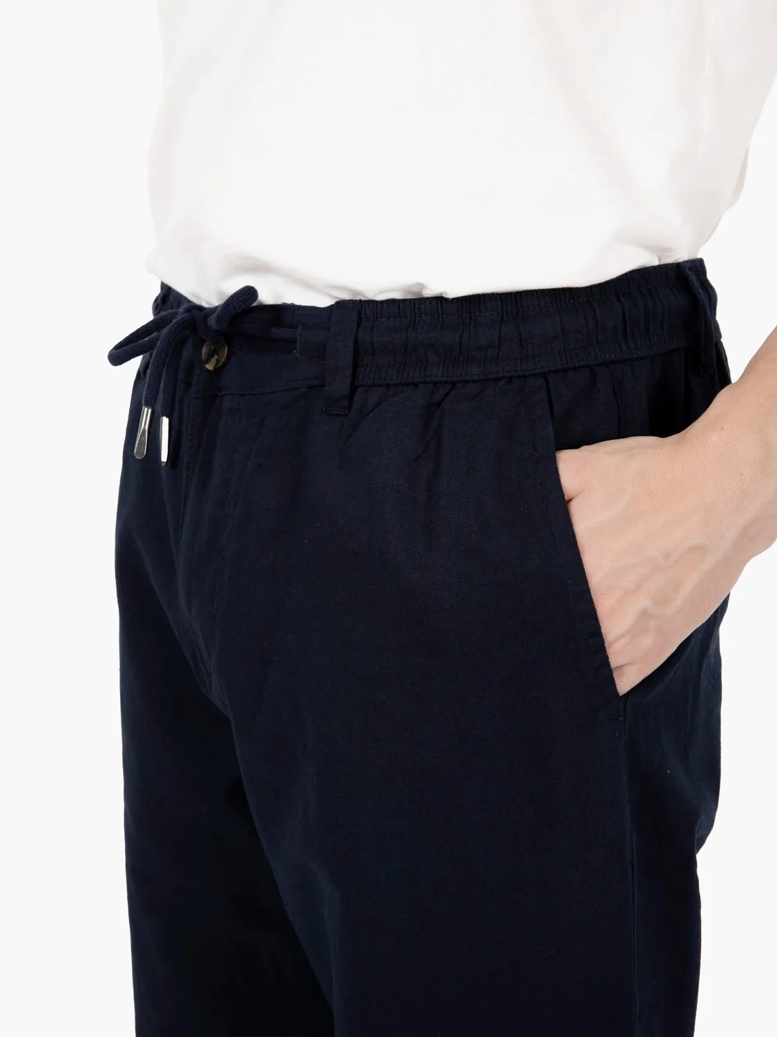 Pantalone con coulisse navy