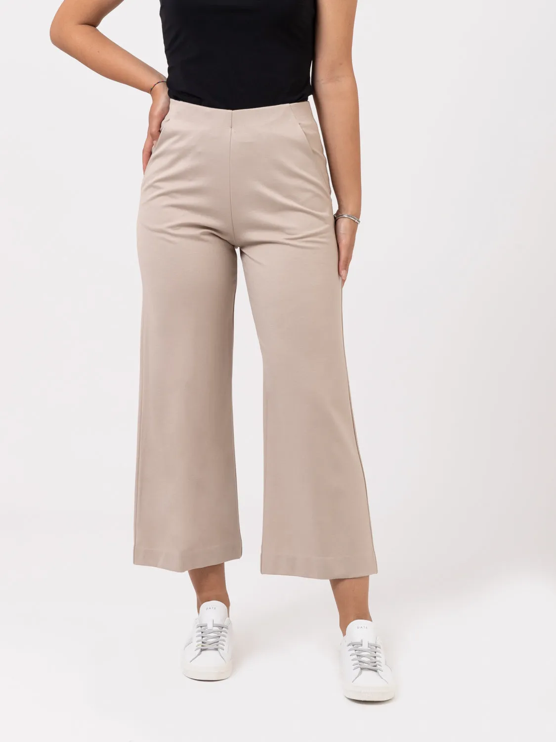 Pantaloni morbidi sand  misto viscosa