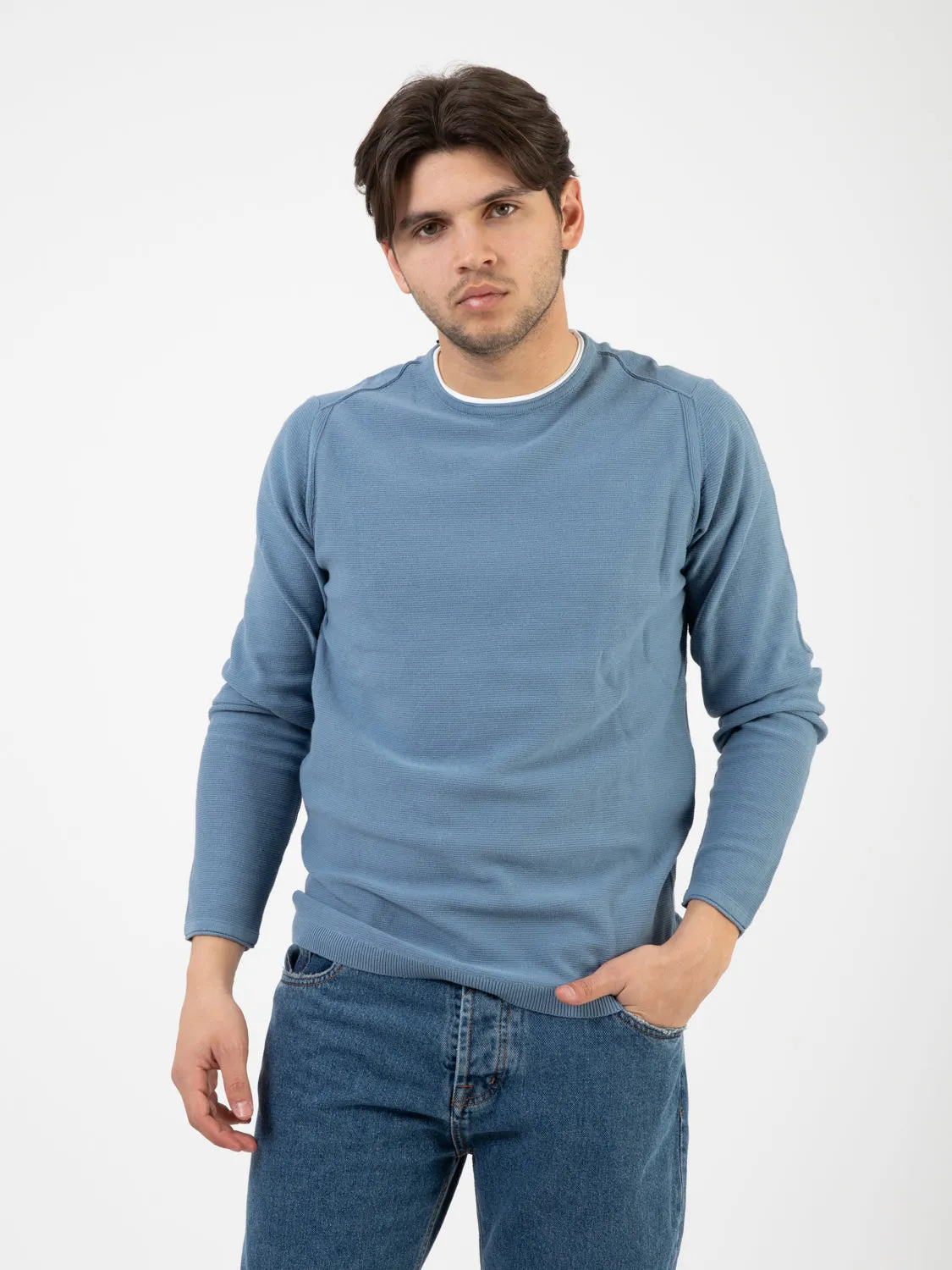 Paricollo in cotone jeans