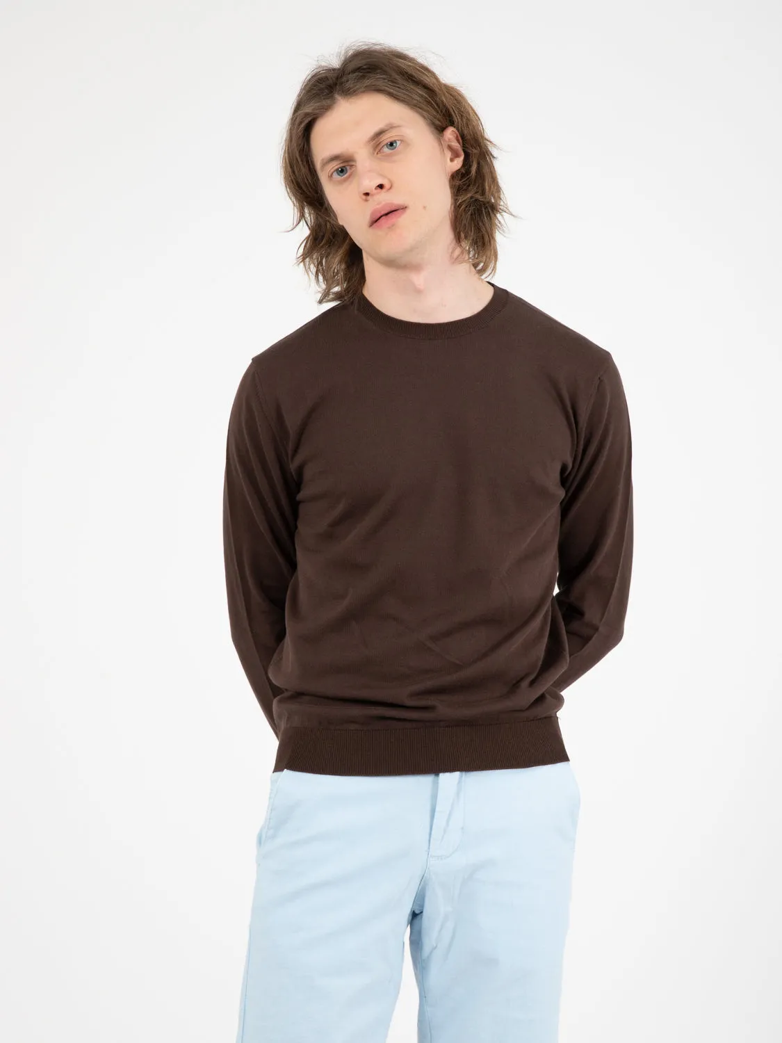 Paricollo in cotone moro