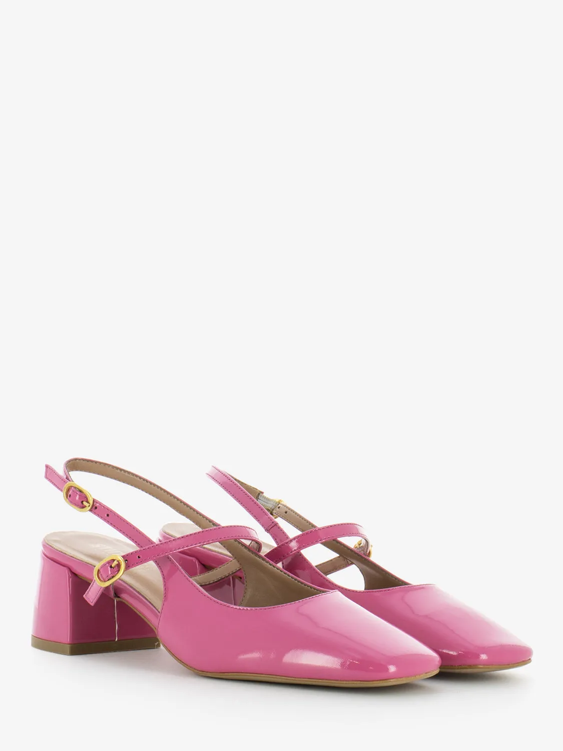 Sandali vernice fucsia