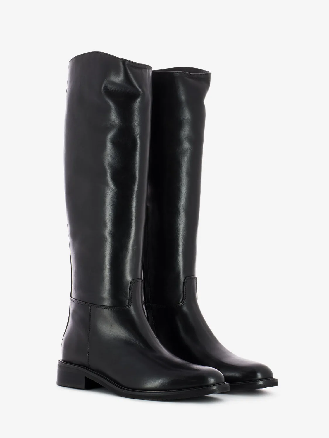 Stivale in crast zip laterale nero