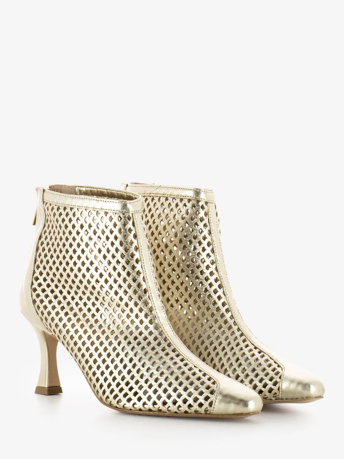 Tronchetto a punta traforato laminato platino