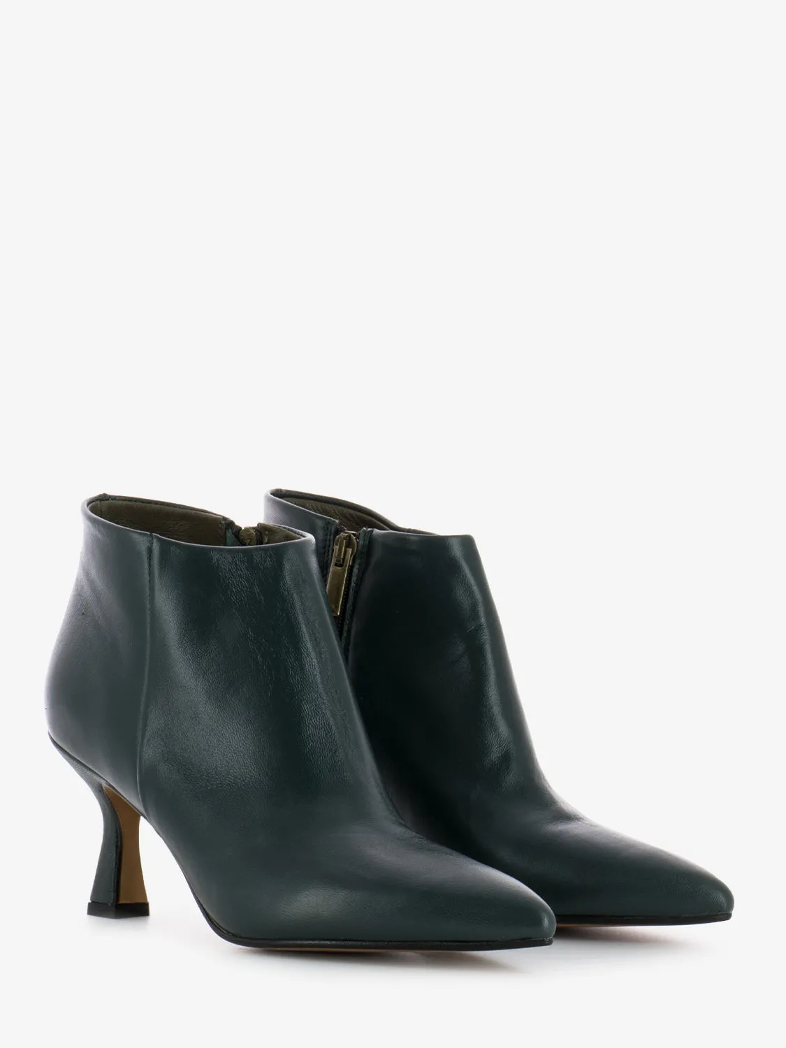 Tronchetto alla caviglia in nappa verde