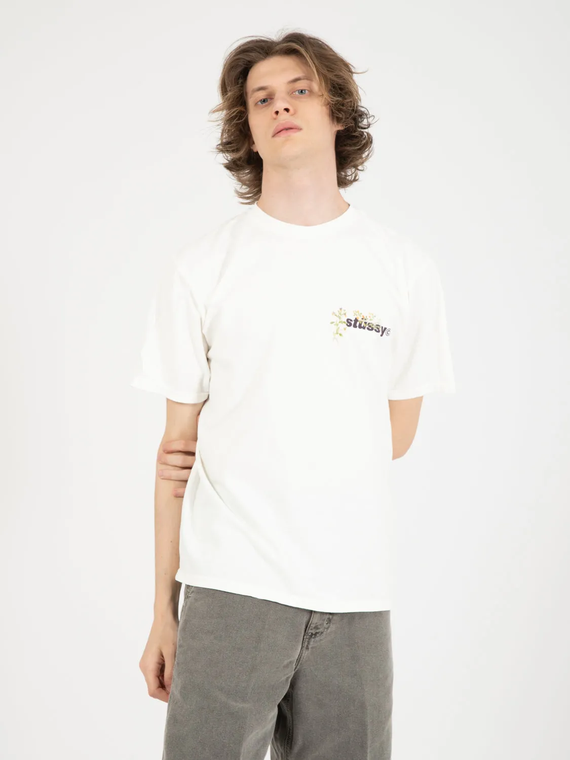 Bokay T-Shirt pigment dyed bianco