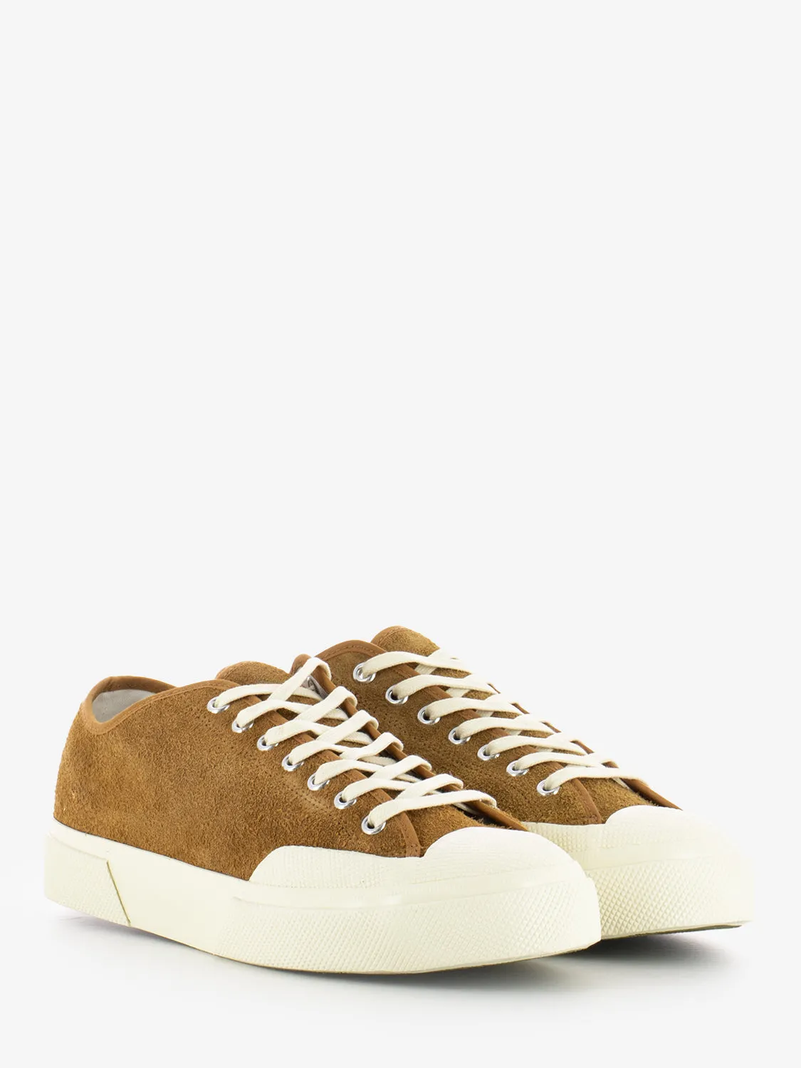 Sneakers 2432 Works Hairy suede tobacco / off white