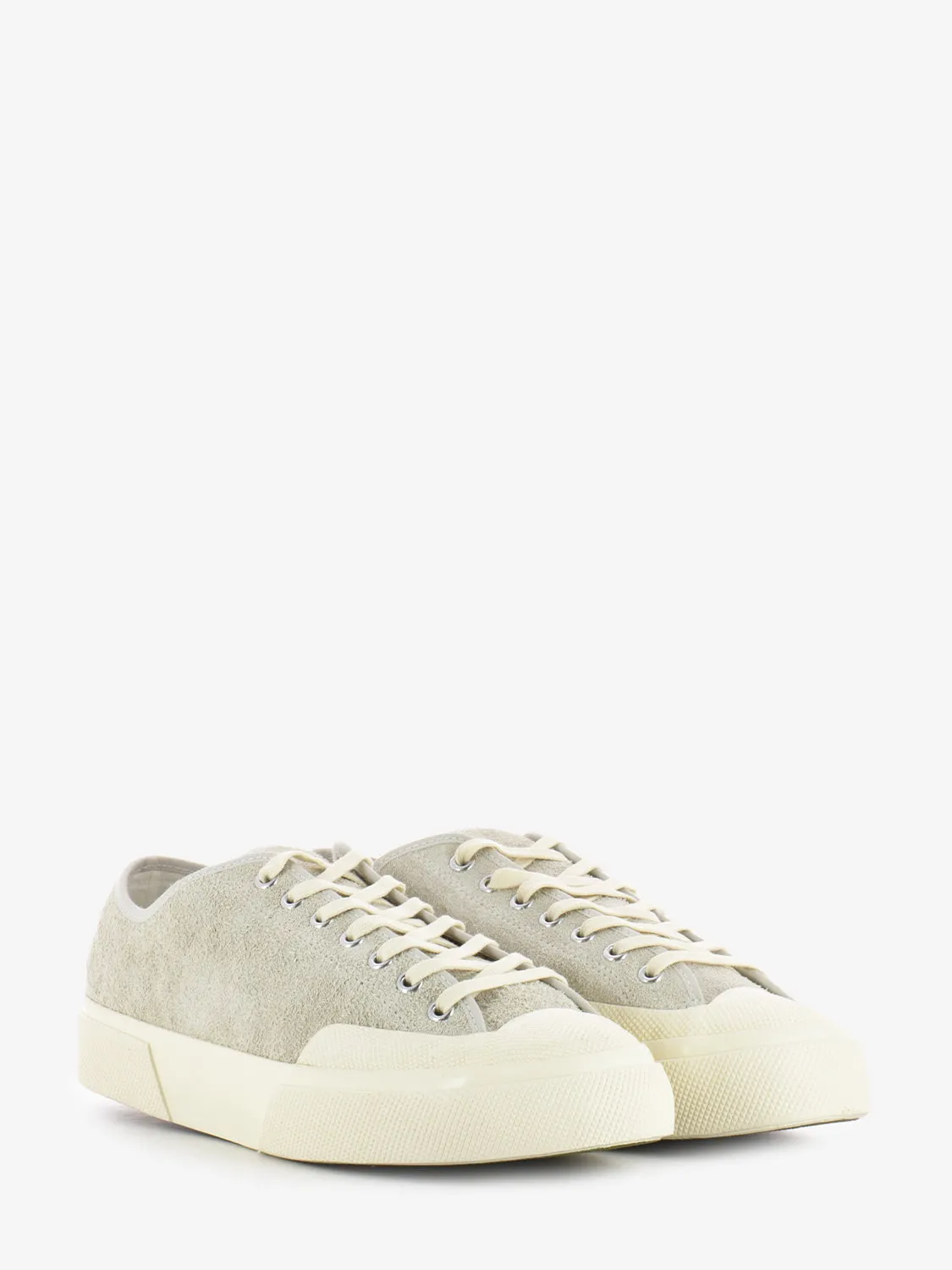 Sneakers in camoscio white milk / off white