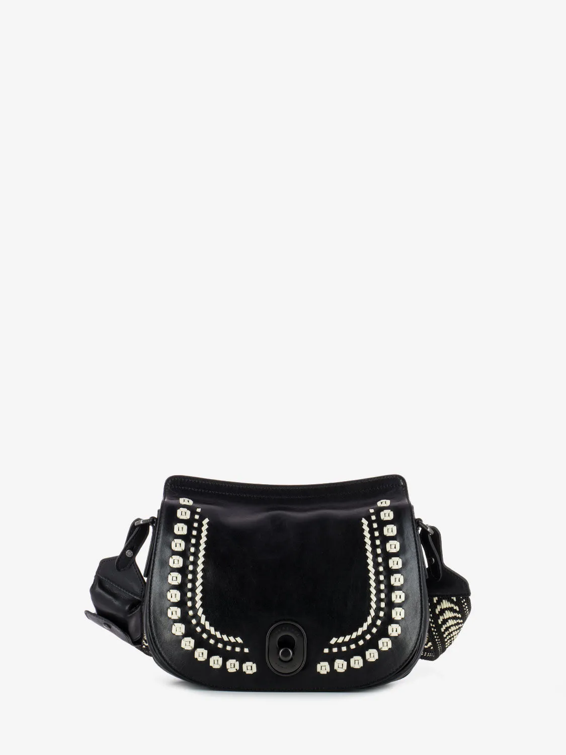 Borsa crossbody Celeste nero / panna