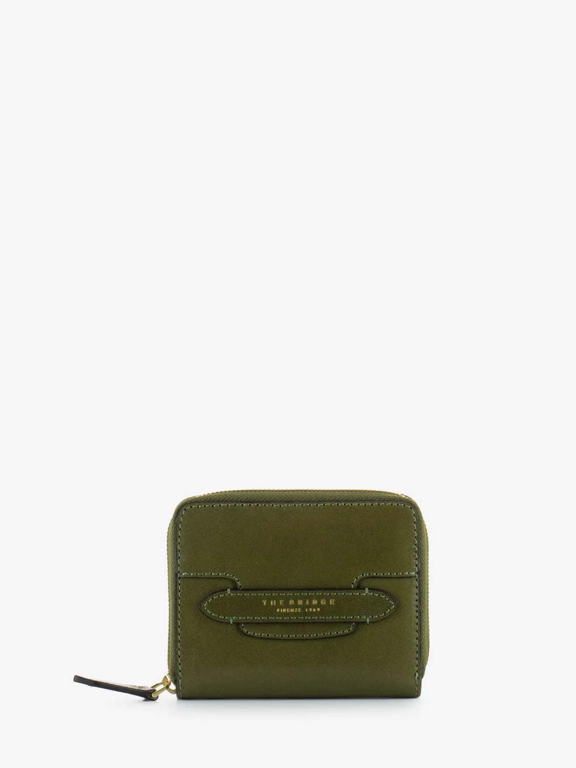 Portafogli Lucrezia verde fico / oro