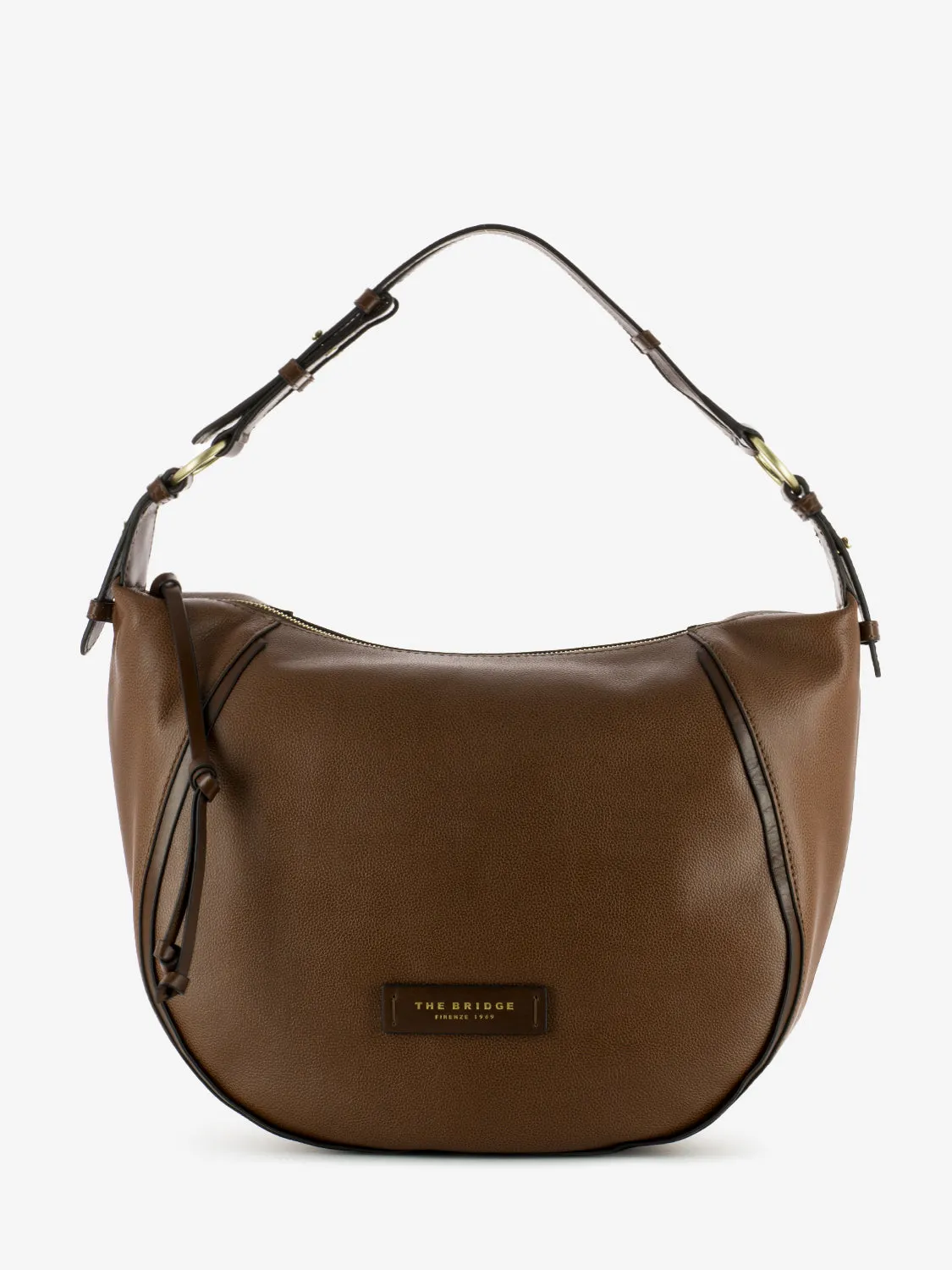 Shoulder bag Hobo Domitilla marrone / oro