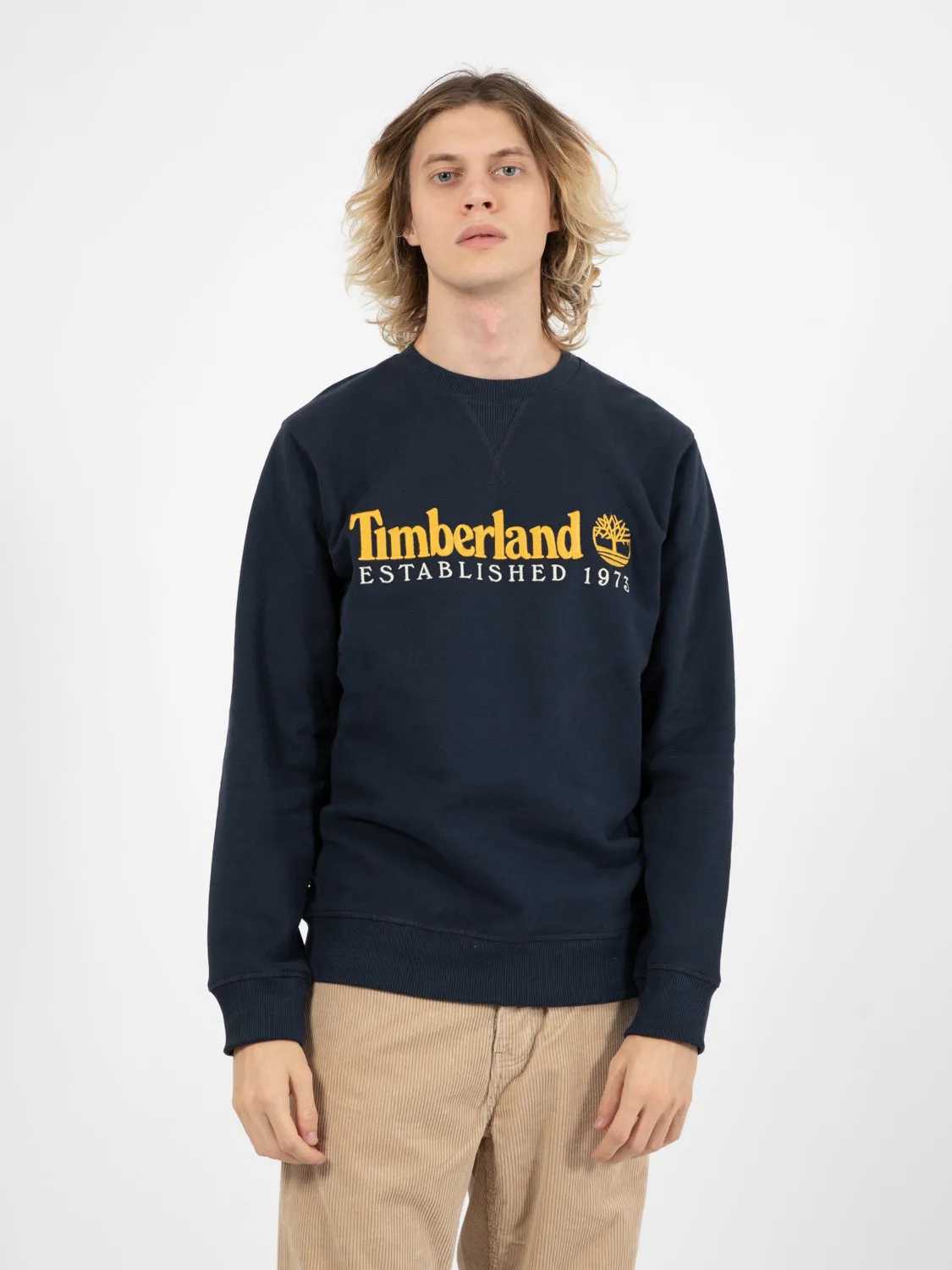 Felpa Est. 1973 crew bb dark sapphire