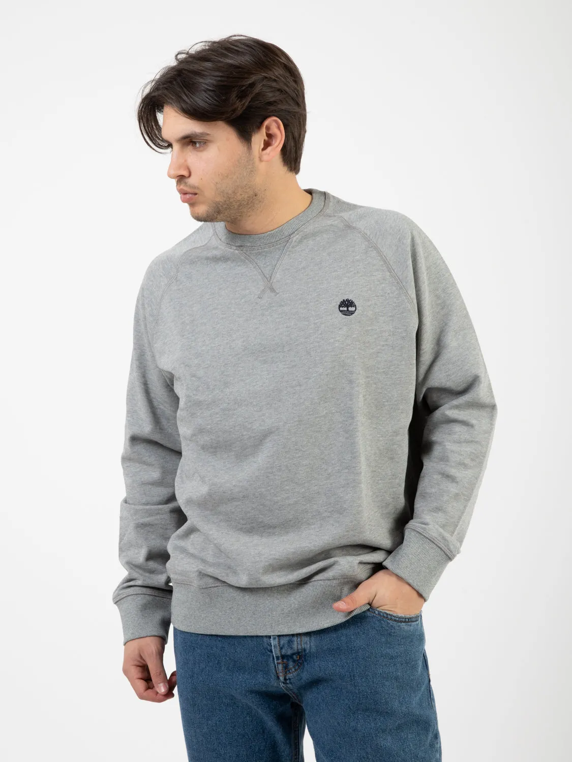 Felpa Exeter River Crew grey heather