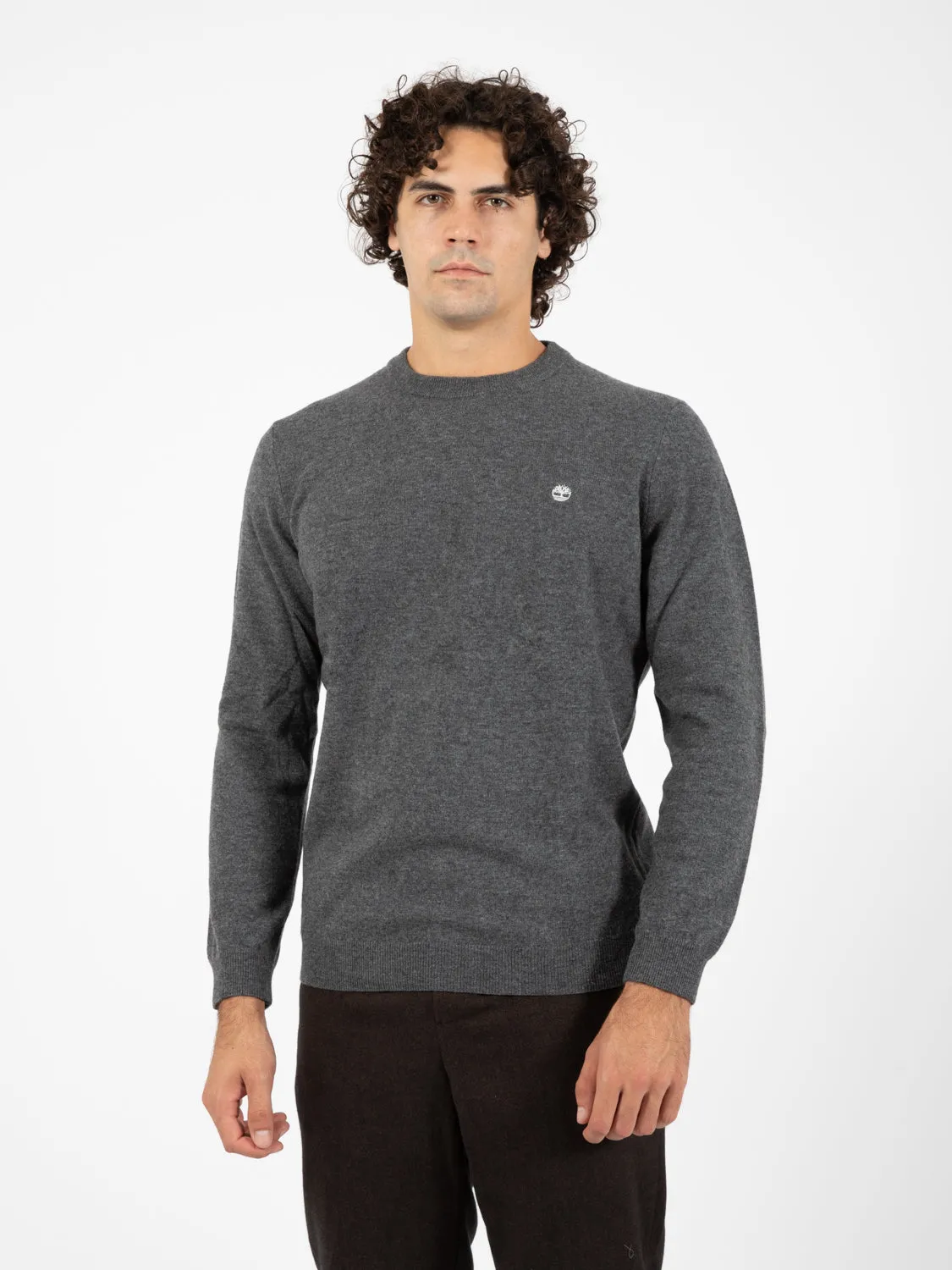 Maglia girocollo dark grey heather
