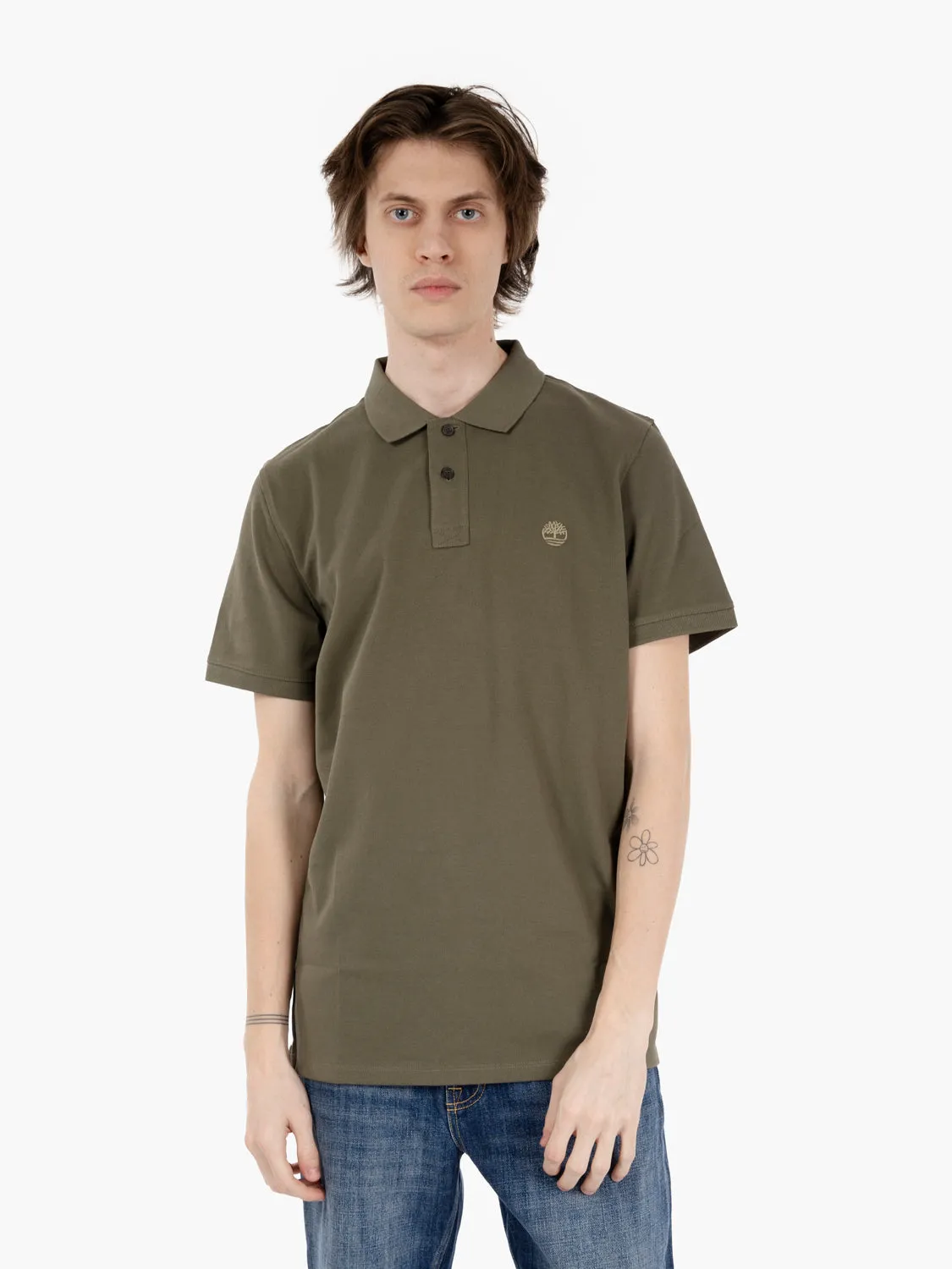 Polo millers river pique leaf green