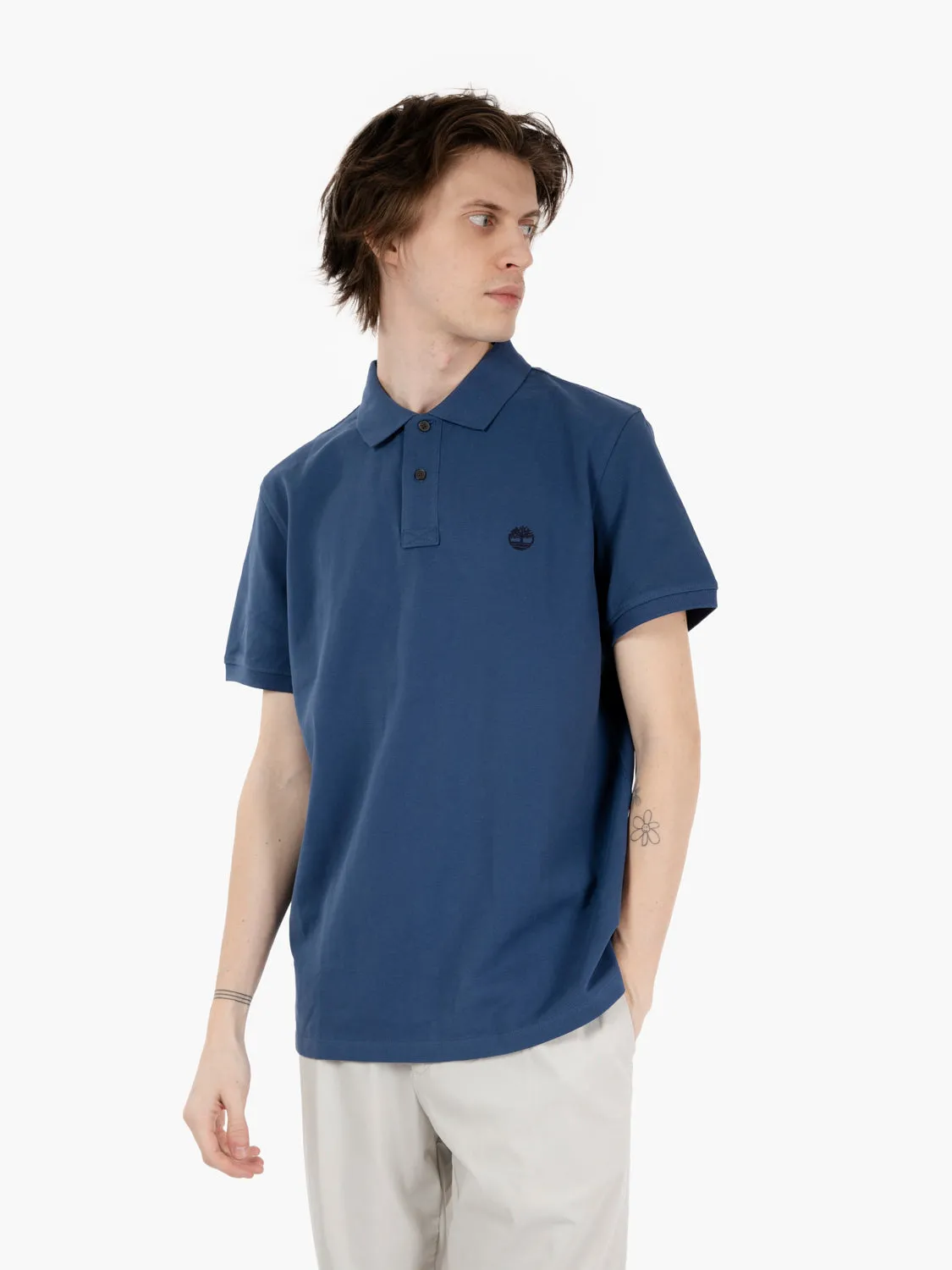 Polo SS Millers River piquet dark denim