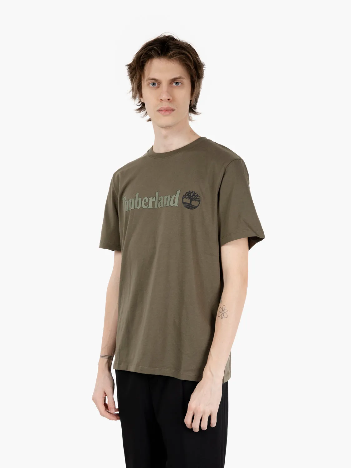 T-shirt Kennebec river camo tree logo vintage leaf