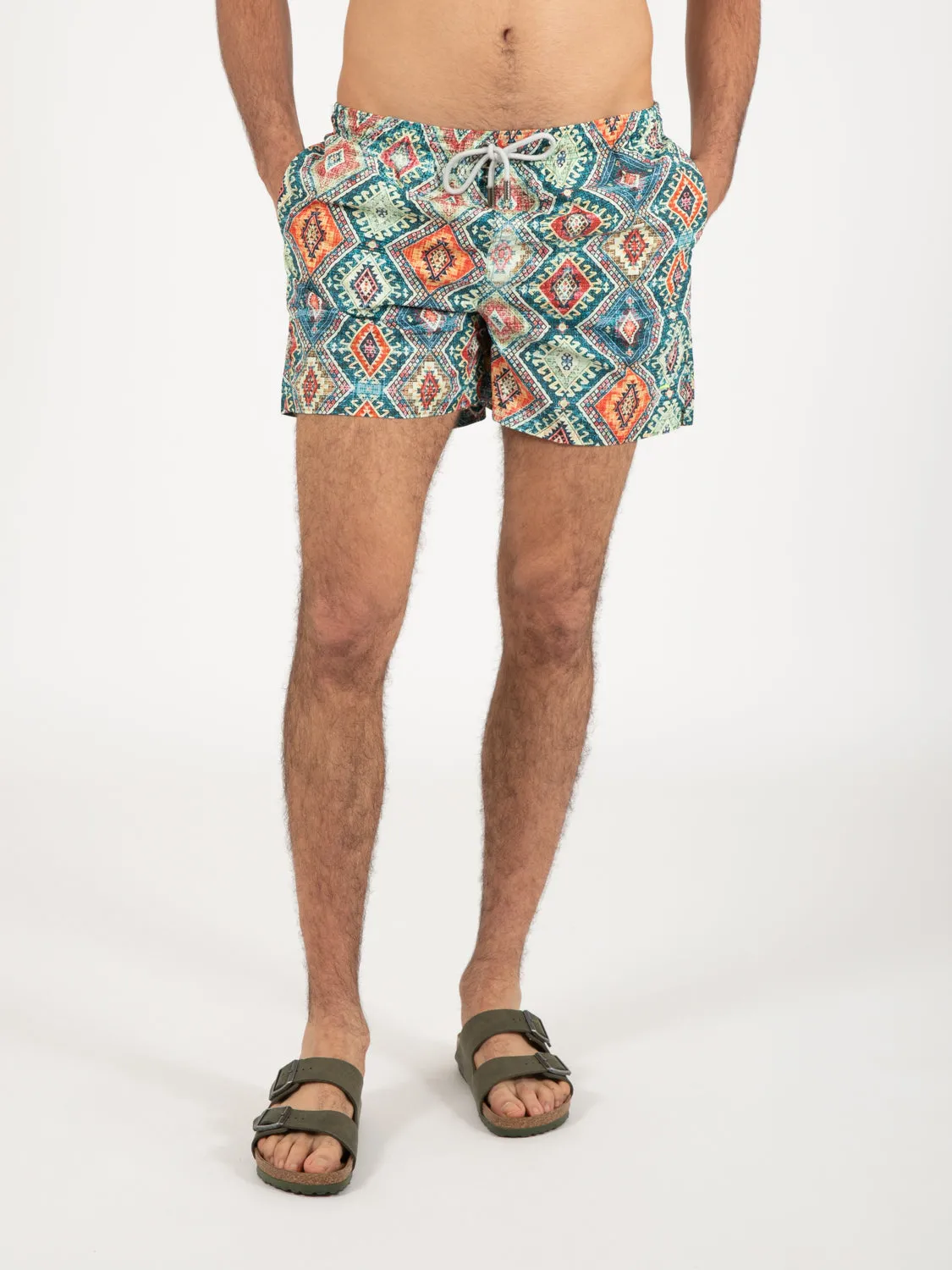 Costume Palenque stampa rombi multicolor