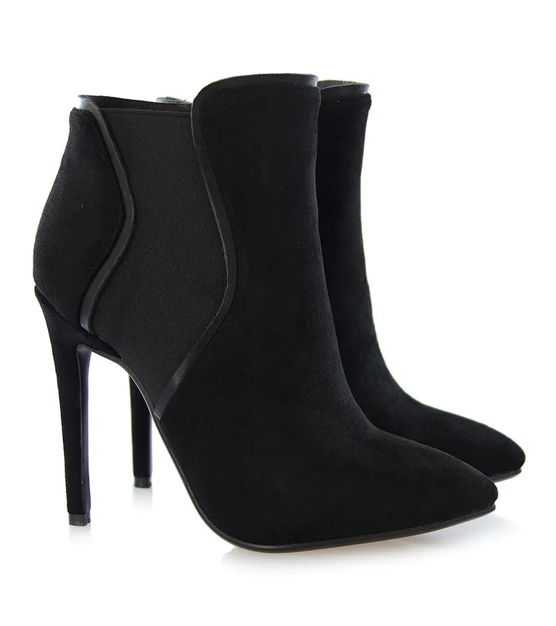 Tronchetto Silvian Heach nero in camoscio. Art. RCA20169CZ