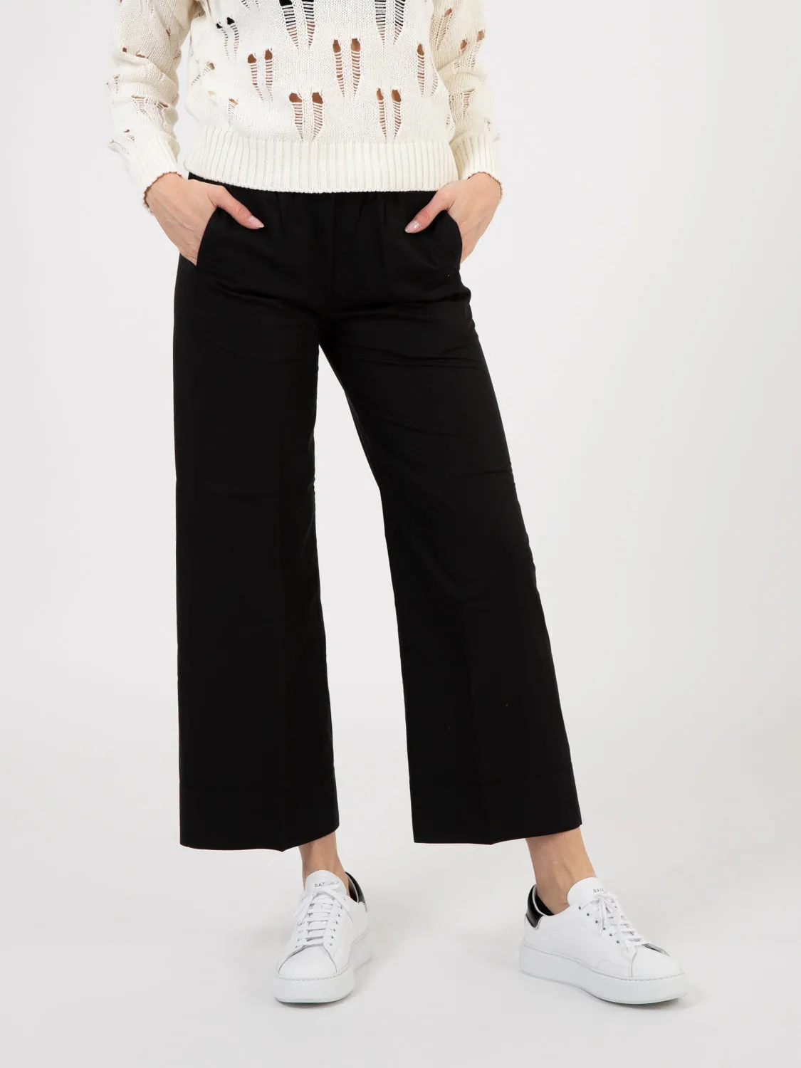 Pantaloni Penny in tela supima black
