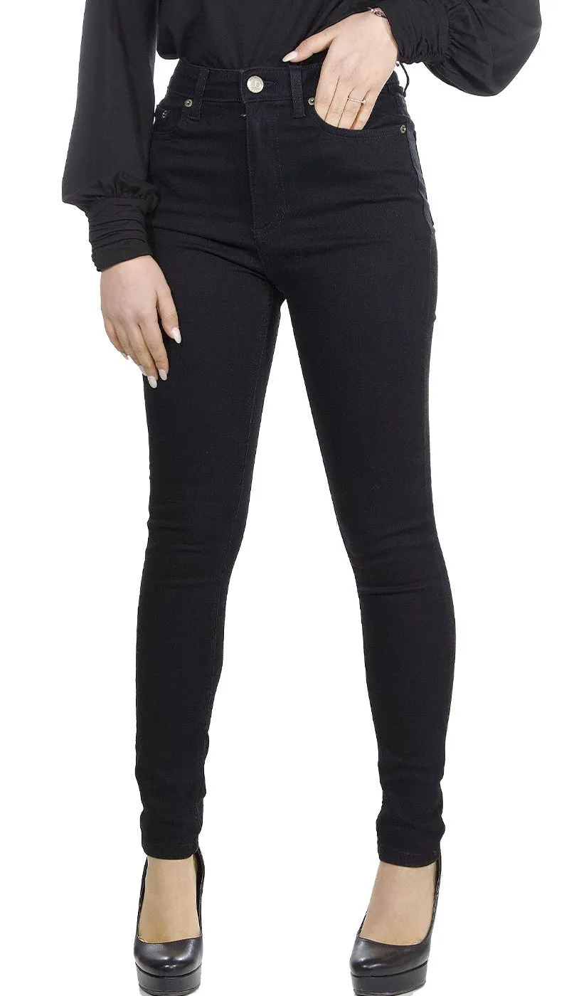 Twinset Milano Jeans nero skinny a vita alta. 212TP2360