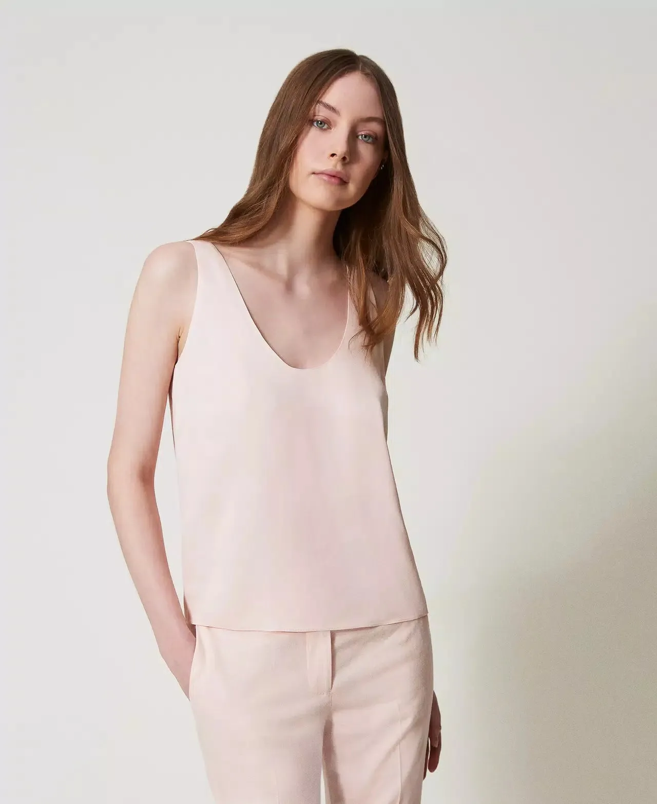 Twinset Top in raso lucido