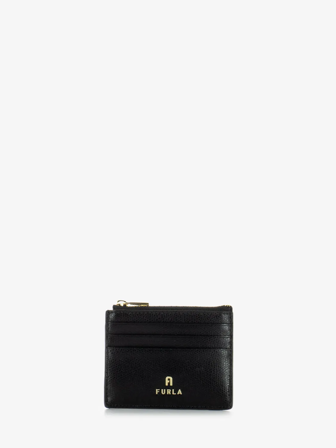 Portatessere Camelia S in pelle nero